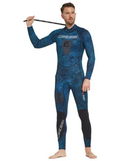 Cressi Tokugawa 3mm 1-Piece Wetsuit Mens 26 Cressi Tokugawa 3mm 1-Piece Wetsuit Mens -Free Dive Gears Sales Cressi Tokugawa 3mm 1 Piece Suit Mens Front Zip