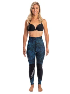 Cressi Tokugawa 3.5mm 2-Piece Open Cell Wetsuit Womens -Free Dive Gears Sales Cressi Tokugawa Pro 3.5mm 2 Piece Wetsuit Womens Front Bottoms Only