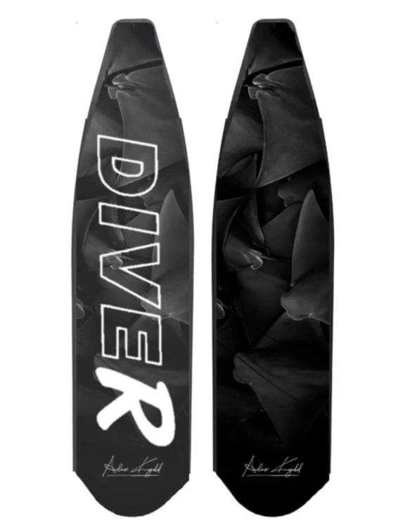 DiveR Freediving Fin Blades - Dark Dancing 3 DiveR Freediving Fin Blades - Dark Dancing