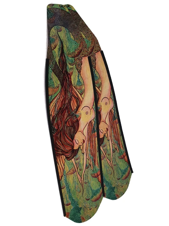 DiveR Freediving Fin Blades - Green Mermaid 3 DiveR Freediving Fin Blades - Green Mermaid