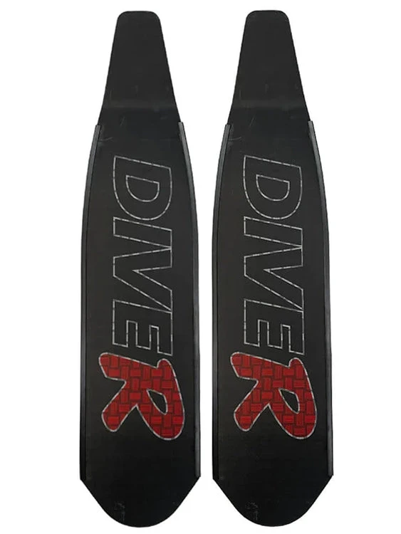 DiveR Freediving Fin Blades - Black Carbon Innegra 3 DiveR Freediving Fin Blades - Black Carbon Innegra