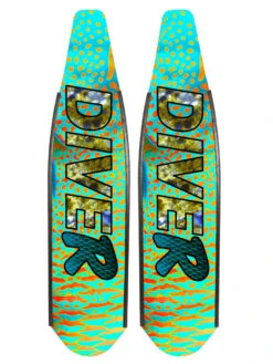 DiveR Freediving Fin Blades - Parrot