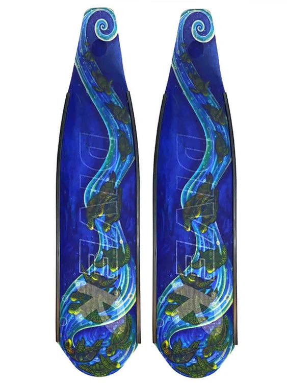 DiveR Freediving Fin Blades - Rainbow Turtle 3 DiveR Freediving Fin Blades - Rainbow Turtle