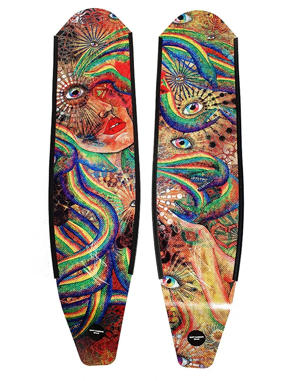 DiveR Freediving Fin Blades - Rebel Rose 4 DiveR Freediving Fin Blades - Rebel Rose - Image 2