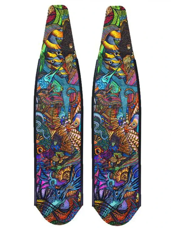 DiveR Freediving Fin Blades - Reef Life 3 DiveR Freediving Fin Blades - Reef Life