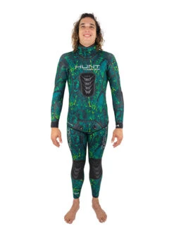 Huntmaster Burnum Huntsman 5mm Wetsuit 26 Huntmaster Burnum Huntsman 5mm Wetsuit -Free Dive Gears Sales Huntmaster Burnum Huntsman 5mm Wetsuit Camo Series Green