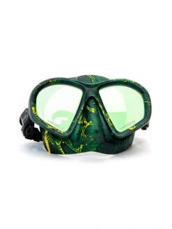 Huntmaster Harbinger Camo Diving Mask -Free Dive Gears Sales Huntmaster Harbinger Camo Mask Green Front