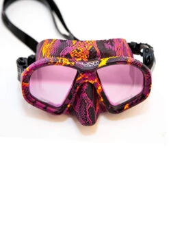 Huntmaster Harbinger Camo Diving Mask -Free Dive Gears Sales Huntmaster Harbinger Camo Mask Pink Top