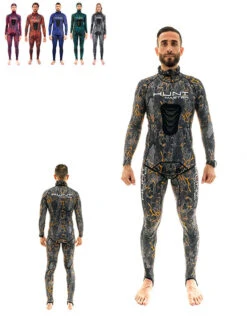 Free Dive Gears Sales 19 Huntmaster Hooded Spearfishing Rashguard 2-Piece Camo Suit Unisex
