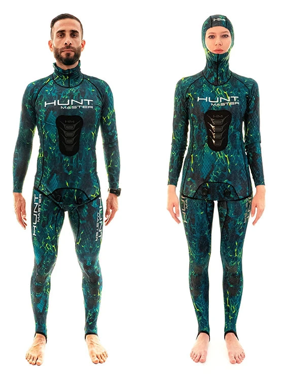 Huntmaster Hooded Spearfishing Rashguard 2-Piece Camo Suit Unisex 6 Huntmaster Hooded Spearfishing Rashguard 2-Piece Camo Suit Unisex - Image 4