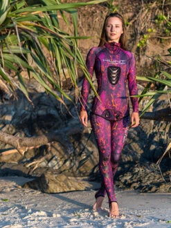 Huntmaster Hooded Spearfishing Rashguard 2-Piece Camo Suit Unisex 37 Huntmaster Hooded Spearfishing Rashguard 2-Piece Camo Suit Unisex -Free Dive Gears Sales Huntmaster Hooded Spearfishing Rashguard 2 Piece Suit with Chest Pad Camo Unisex Pink Lifestyle