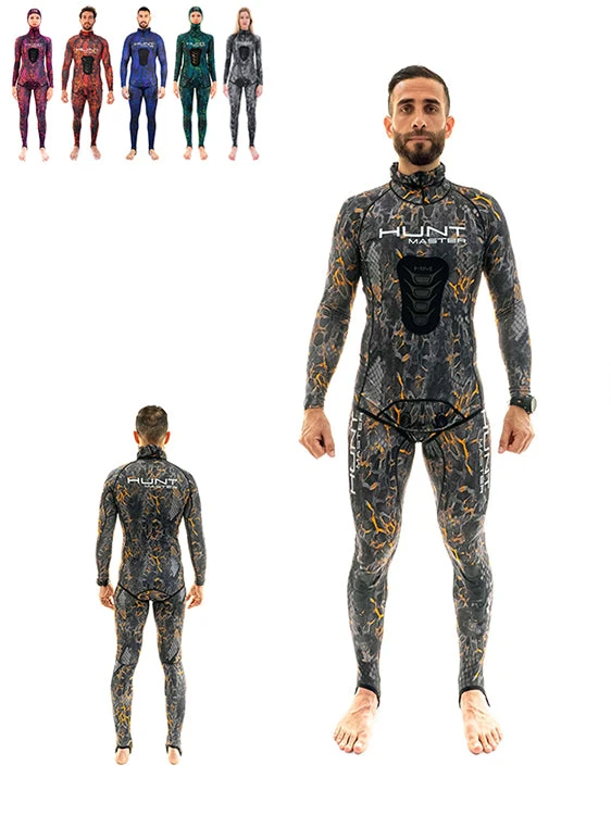 Huntmaster Hooded Spearfishing Rashguard 2-Piece Camo Suit Unisex 3 Huntmaster Hooded Spearfishing Rashguard 2-Piece Camo Suit Unisex