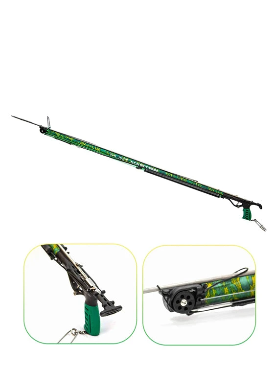 Huntmaster Wigun Aluminium Invert Roller Speargun Camo Series Green Camo 4 Huntmaster Wigun Aluminium Invert Roller Speargun Camo Series Green Camo - Image 2