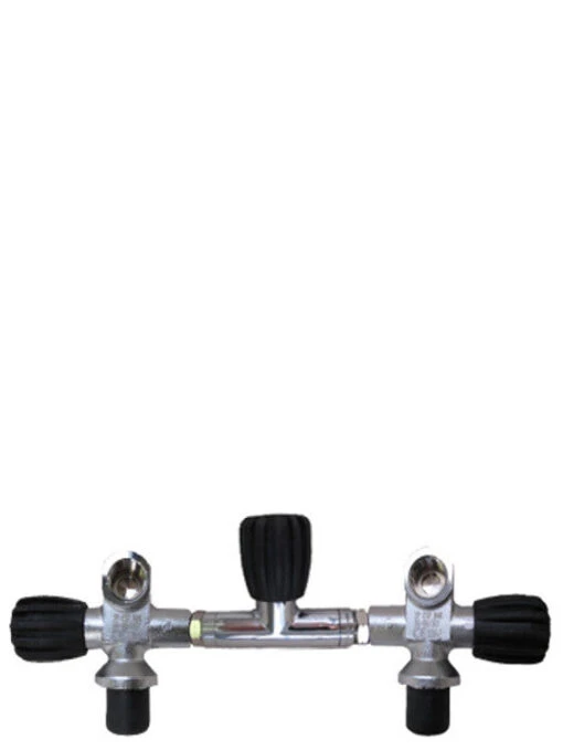 San-o-Sub 300Bar DIN Manifold Complete -Free Dive Gears Sales San O Sub HP Isolation Manifold DIN Yoke